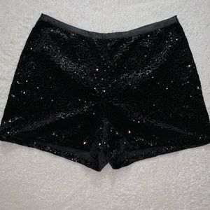 Adorable Black Sequined Shorts